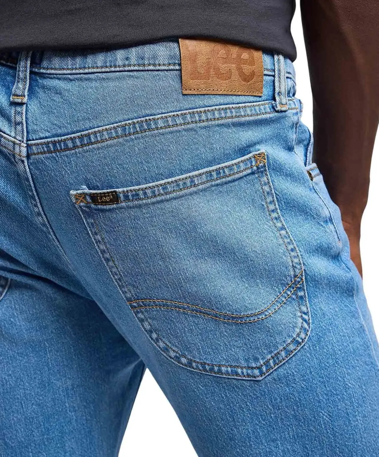 Lee Luke Jeans Slim Fit in hellblauer Waschung