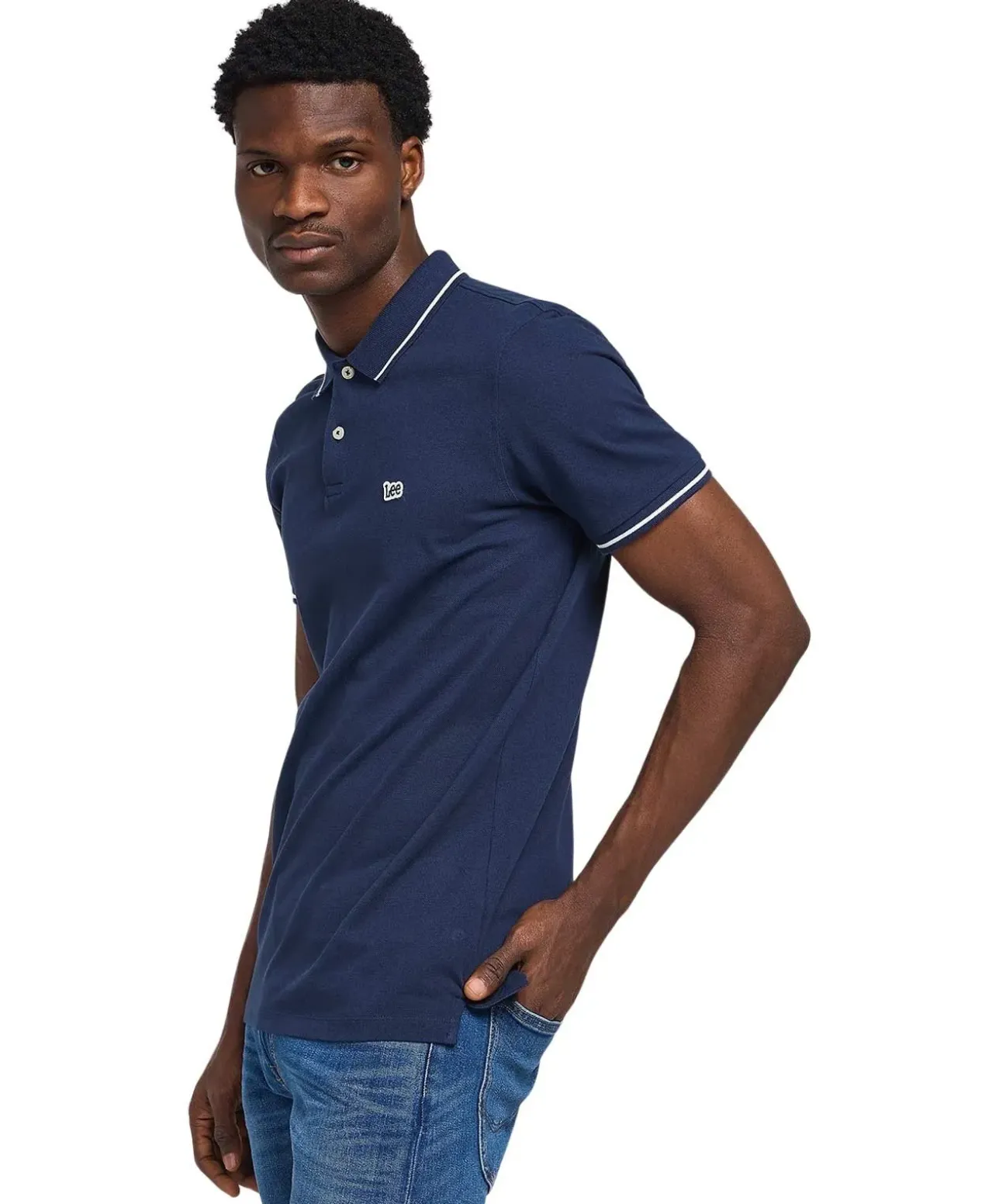Lee Poloshirt Pique in Dunkelblau