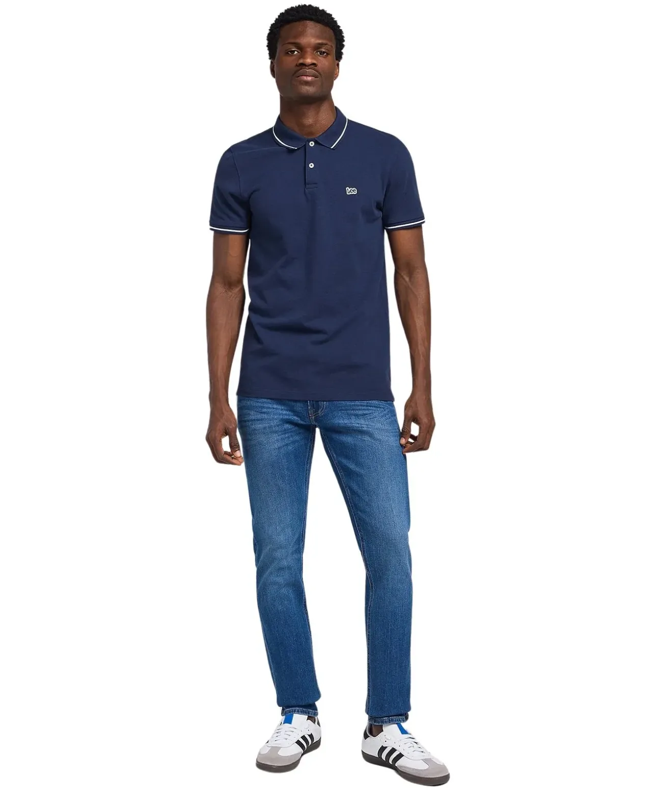 Lee Poloshirt Pique in Dunkelblau