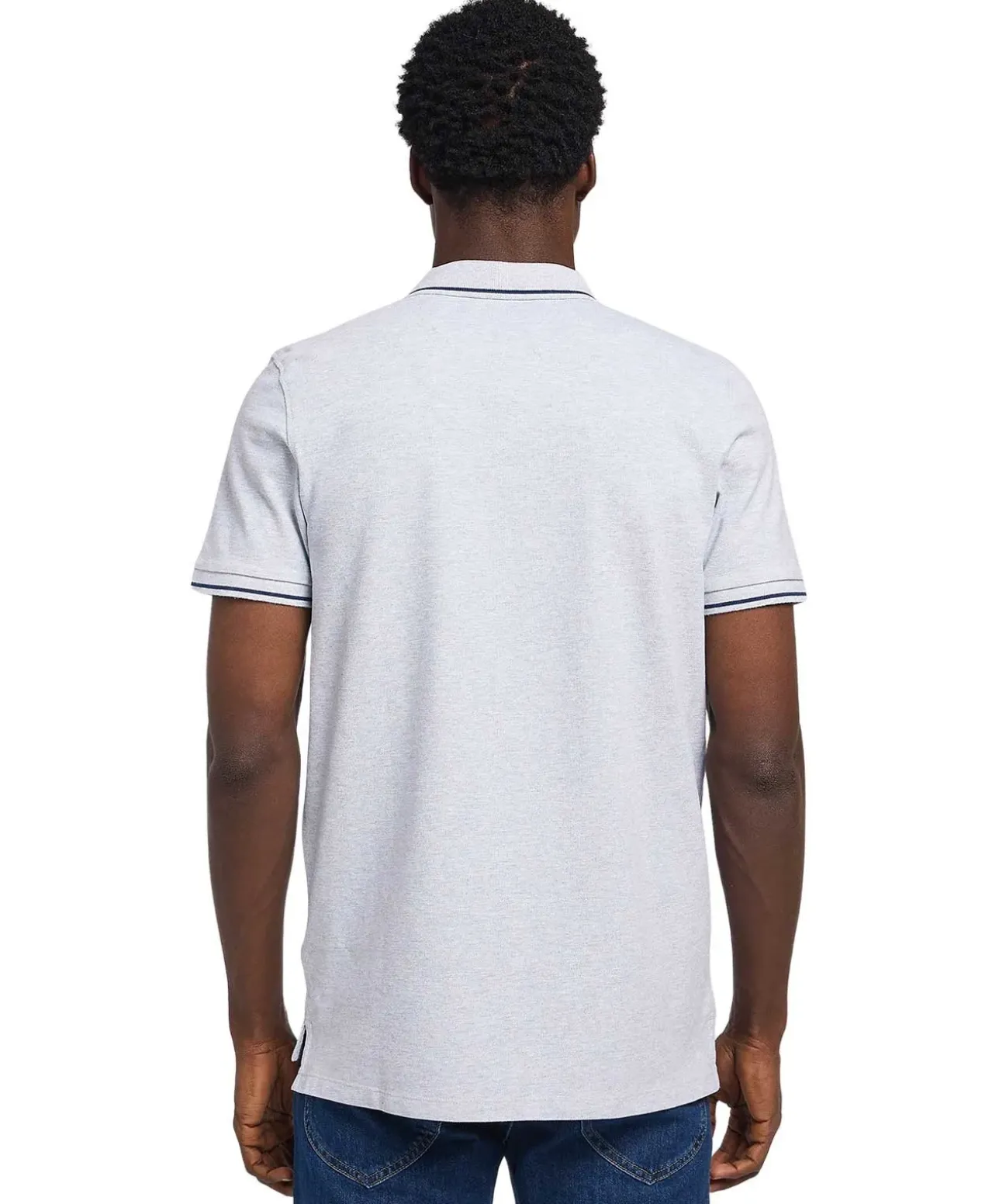 Lee Poloshirt Pique in Hellgrau