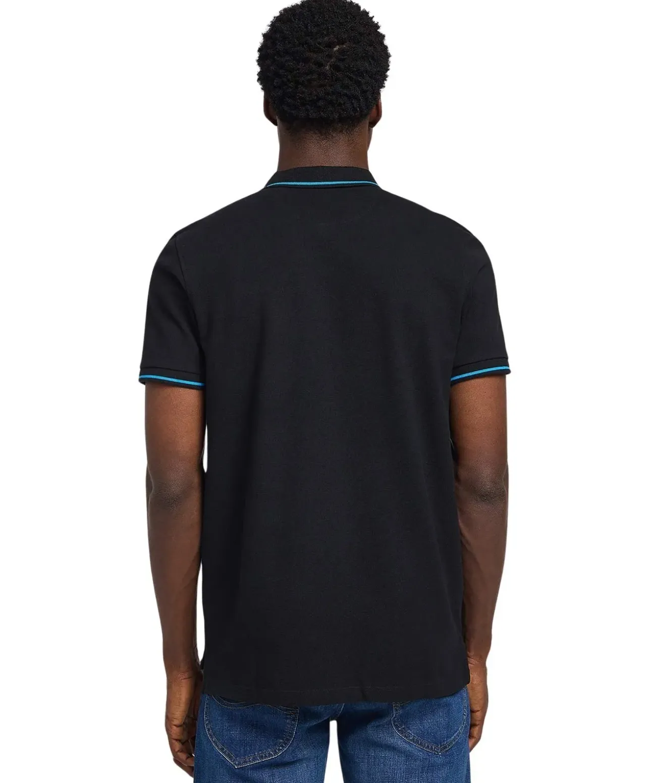 Lee Poloshirt Pique in Schwarz
