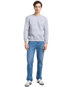 LEE Pullover Crew Sweatshirt in Hellgrau