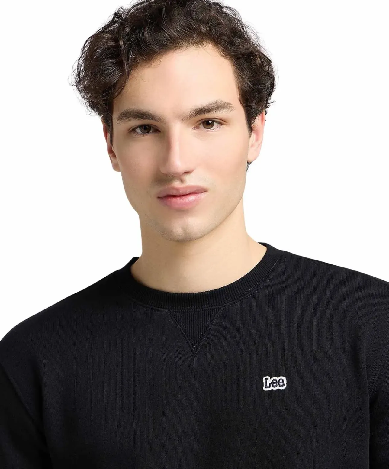 LEE Pullover Crew Sweatshirt in Schwarz