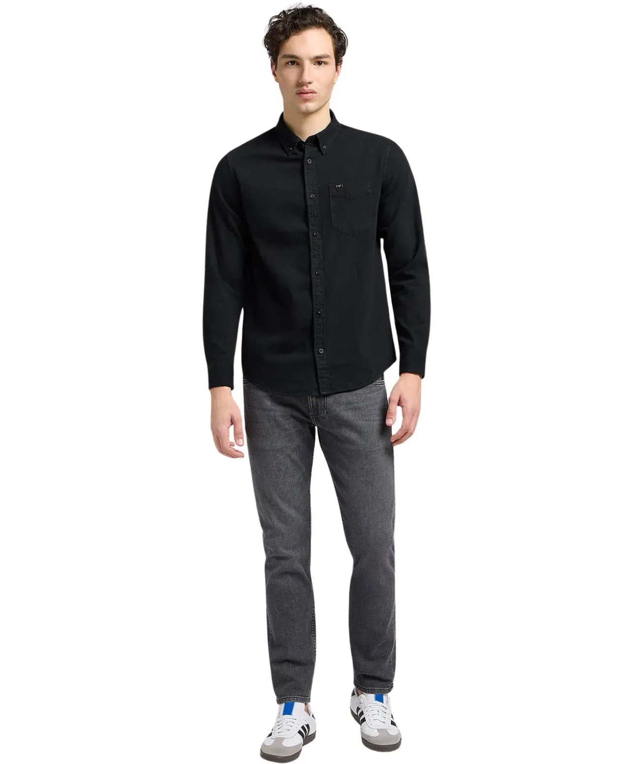 Lee Rider Jeans in dunkelgrauer Waschung