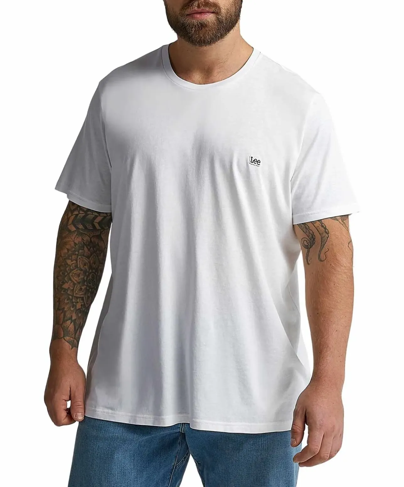 Lee T-Shirt Patch Logo Tee in Weiß