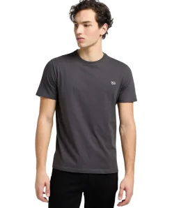 Lee T-Shirt Patch Logo Tee in Wasched Black