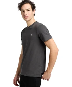 Lee T-Shirt Patch Logo Tee in Wasched Black