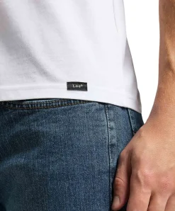 Lee T-Shirt Twin Pack Crew im 2er Pack in Weiß