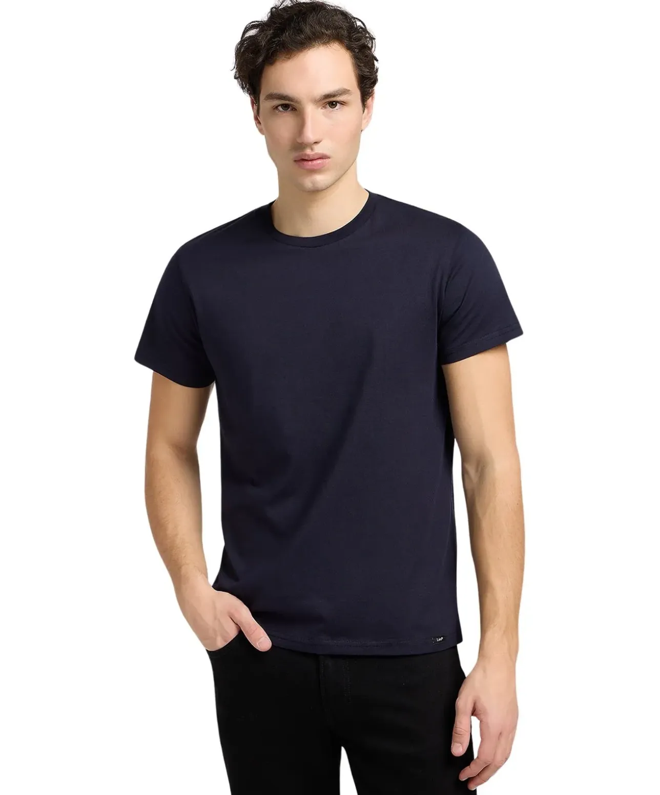 Lee T-Shirt Twin Pack Crew in Grau/Blau im 2er Pack