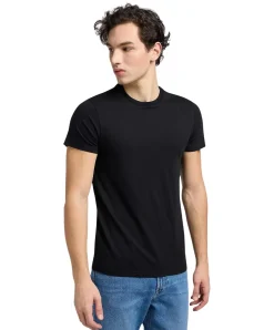 Lee T-Shirt Twin Pack Crew im 2er Pack in Schwarz