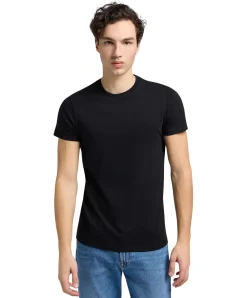 Lee T-Shirt Twin Pack Crew im 2er Pack in Schwarz