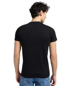 Lee T-Shirt Twin Pack Crew im 2er Pack in Schwarz