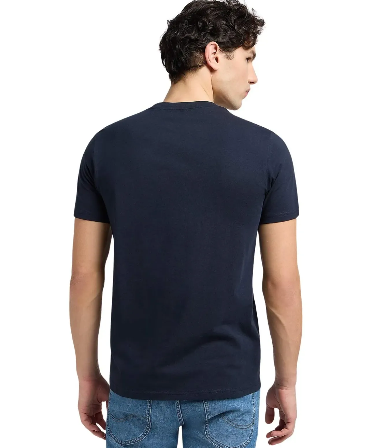 Lee Wobbly Logo Tee in Dunkelblau