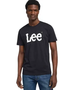 Lee Wobbly Logo Tee in Schwarz