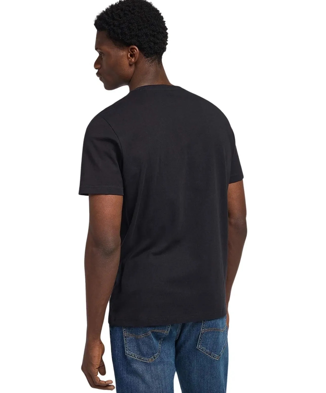 Lee Wobbly Logo Tee in Schwarz
