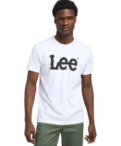 Lee Wobbly Logo Tee in Weiß