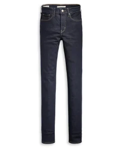Levi’s 724 - Gerade dunkelblaue Jeans mit hohem Bund