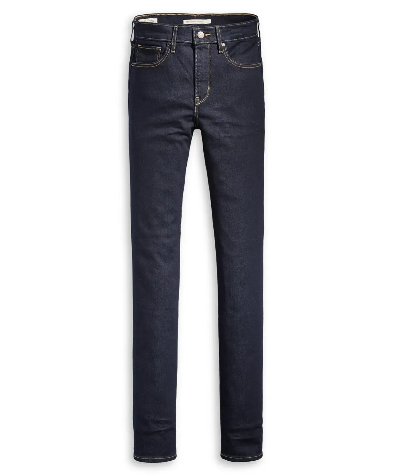 Levi’s 724 - Gerade dunkelblaue Jeans mit hohem Bund