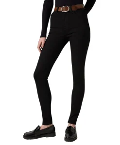 Levi's 720 - Schwarze High Waisted Skinny Jeans