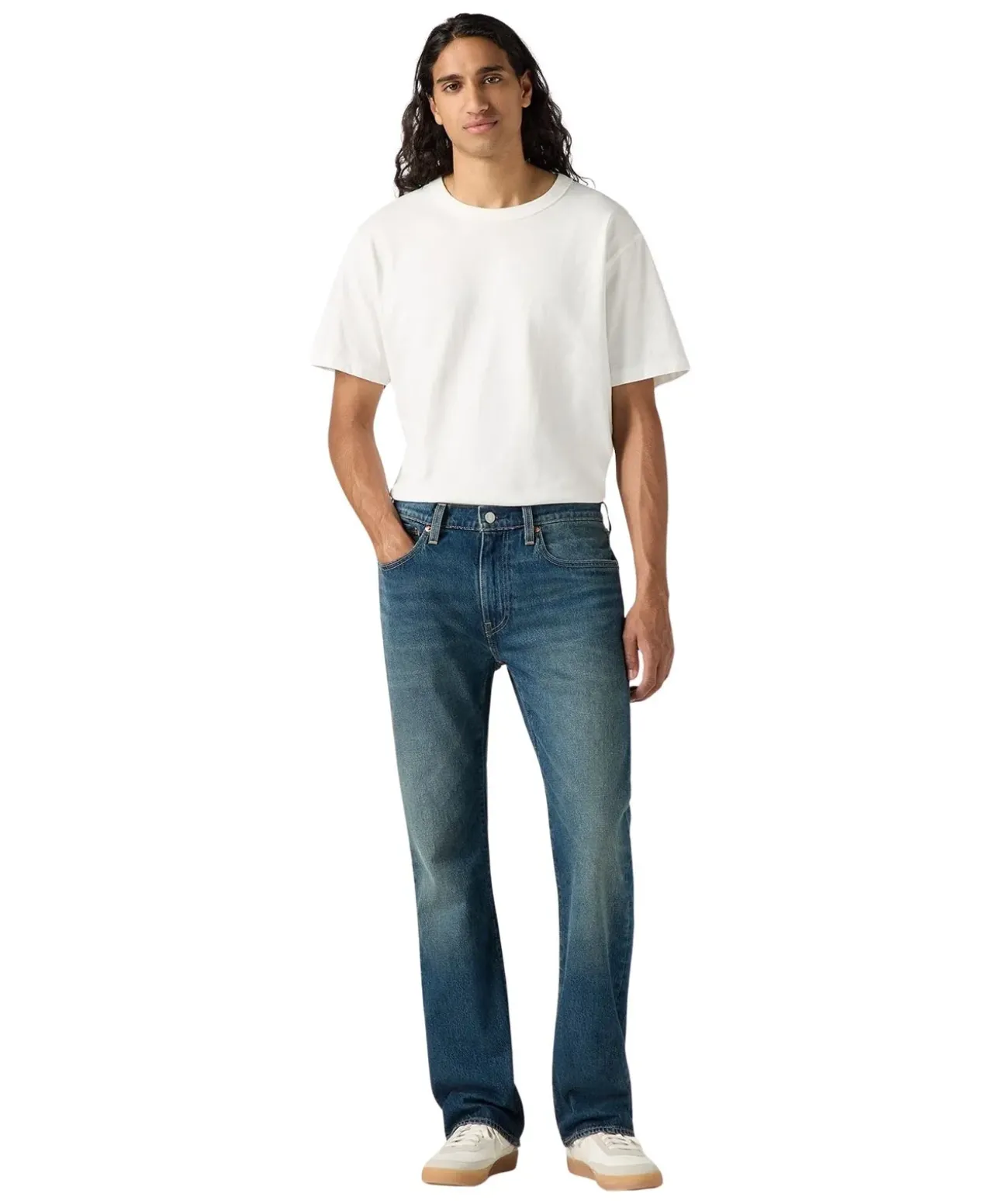 Levis 527 Bootcut Jeans in dunkler Waschung