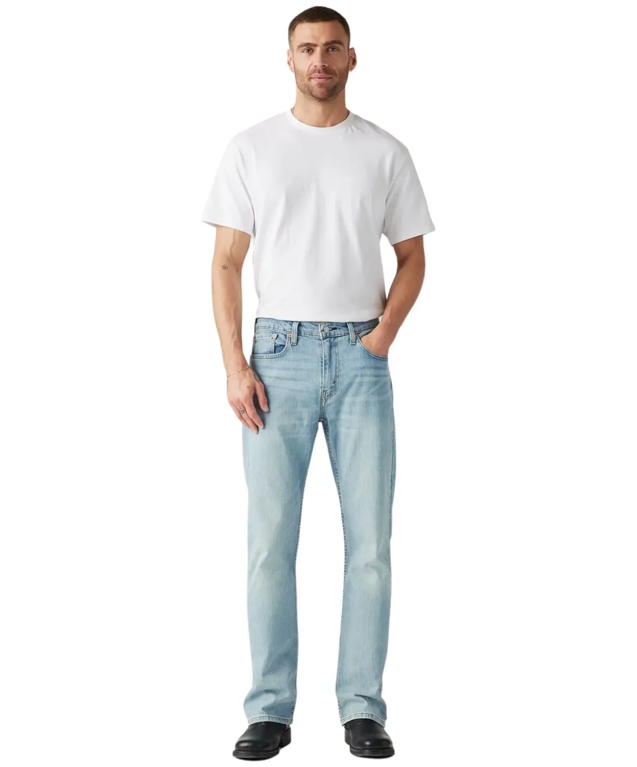Levis 527 Bootcut Jeans in Hellblau