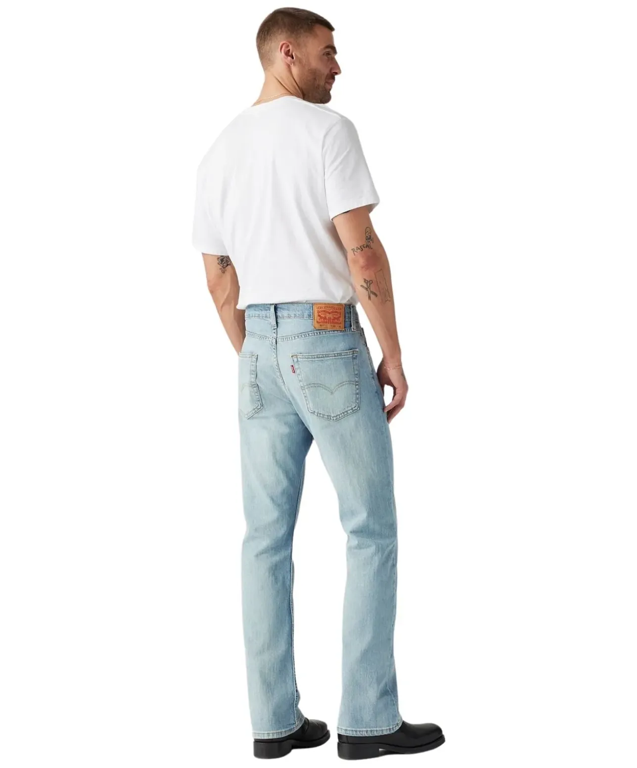 Levis 527 Bootcut Jeans in Hellblau