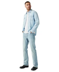 Levis 527 Bootcut Jeans in Hellblau