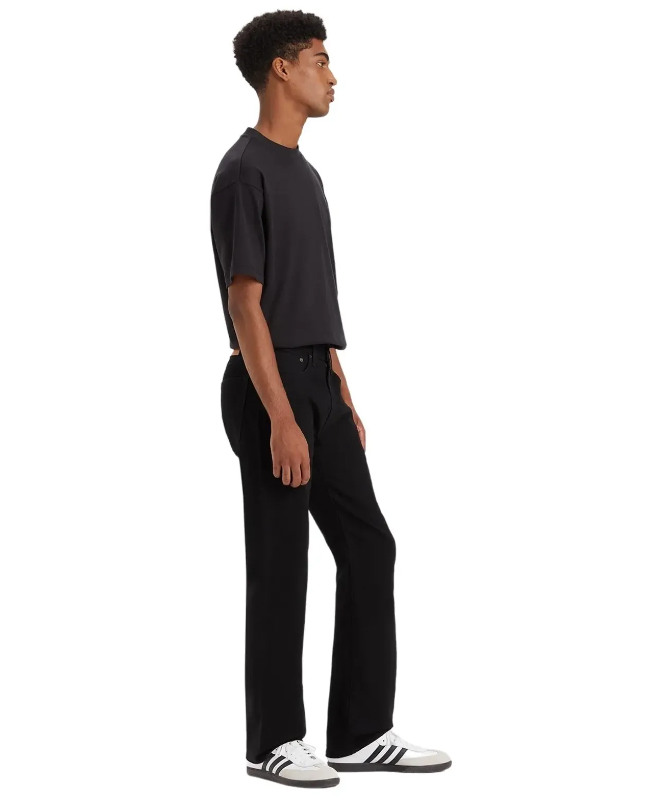 Levis 527 Bootcut Jeans in verwaschenem Schwarz