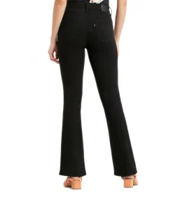 Levi's 725 Bootcut Jeans mit High Rise in Schwarz