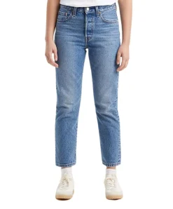 Levi's 501 Crop 501 Jeans mit ⅞ Länge in Mittelblau