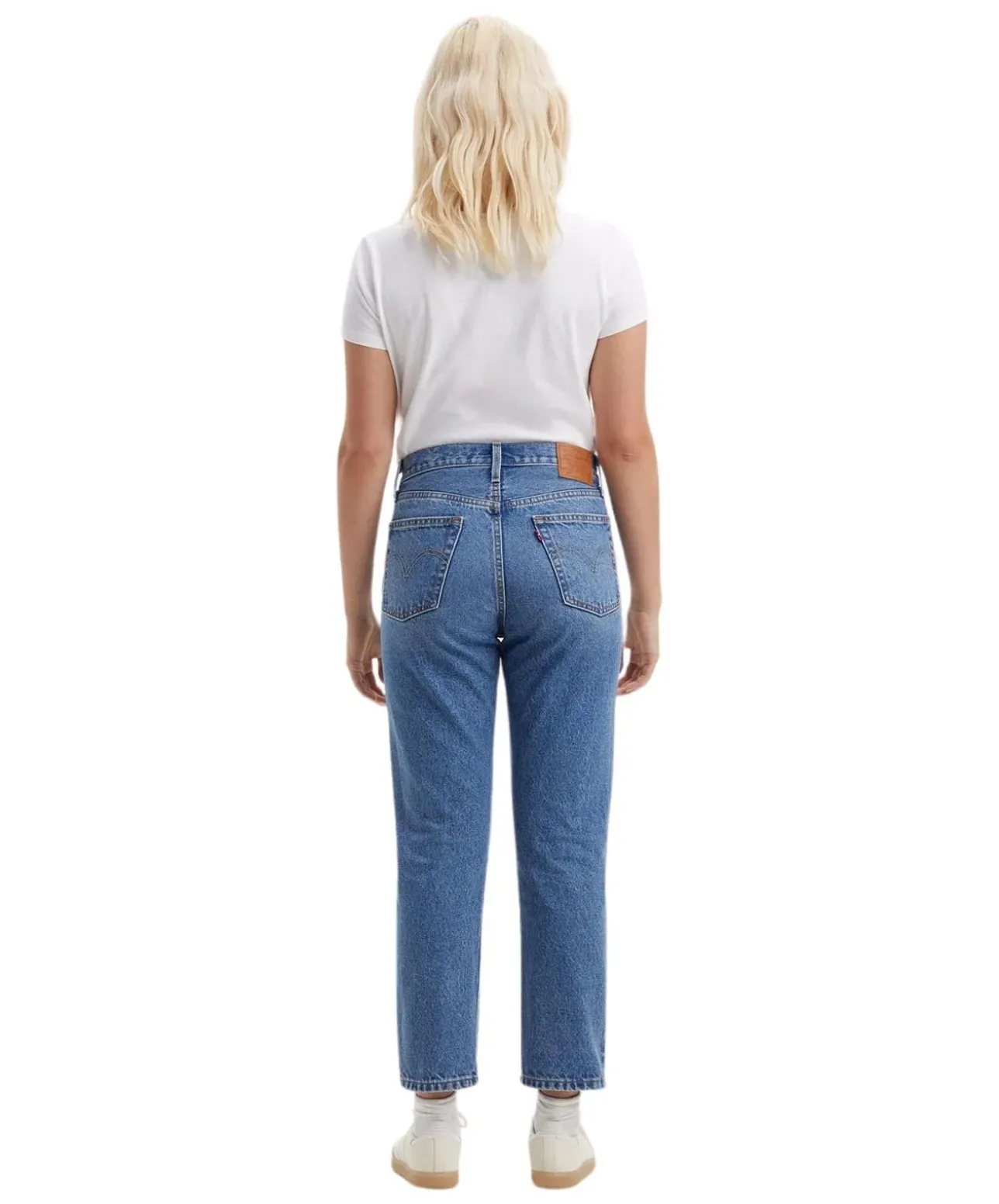 Levi's 501 Crop 501 Jeans mit ⅞ Länge in Mittelblau