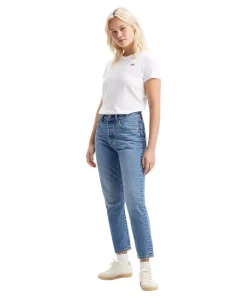 Levi's 501 Crop 501 Jeans mit ⅞ Länge in Mittelblau