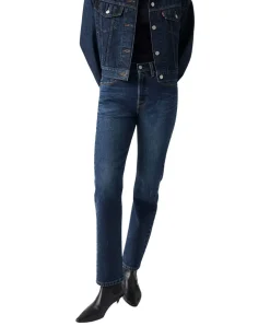 Levi's 501 Damen mit hohem Bund in dunkler Waschung