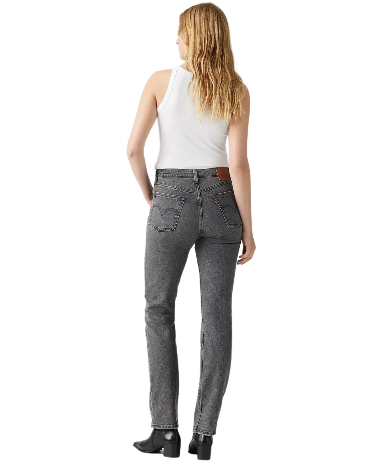 Levi's 501 Damen-Jeans Original Fit in Black Worn