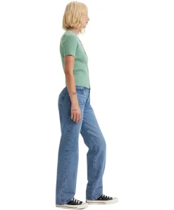 Levis 501 90er Jeans in Mittelblau