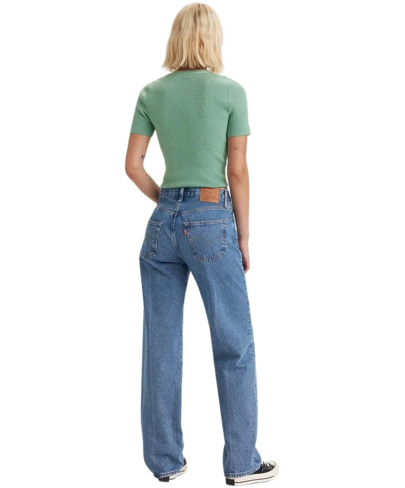 Levis 501 90er Jeans in Mittelblau