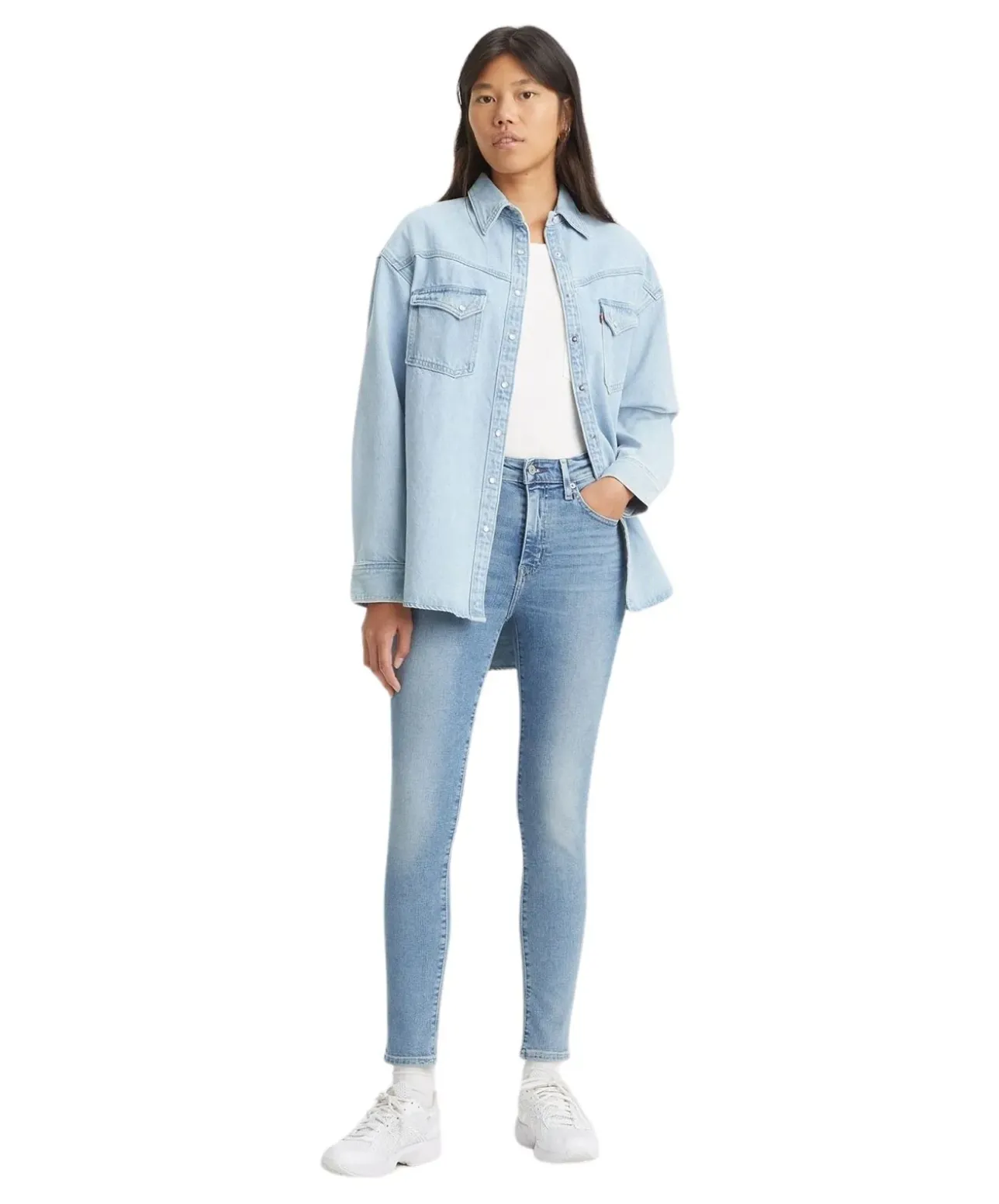 Levi's 721 High Rise Skinny Jeans in Blue Wave Light