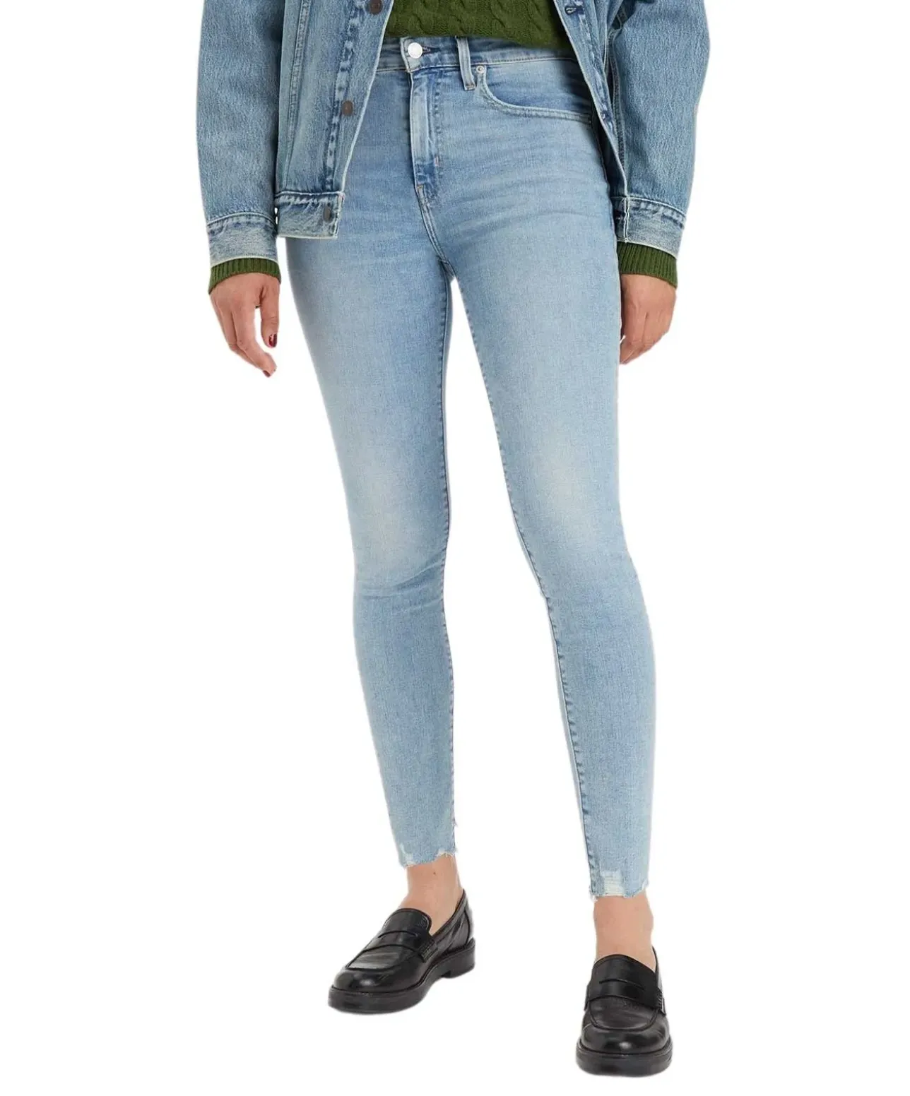 Levis 721 High Rise Skinny Jeans in heller Waves-Waschung