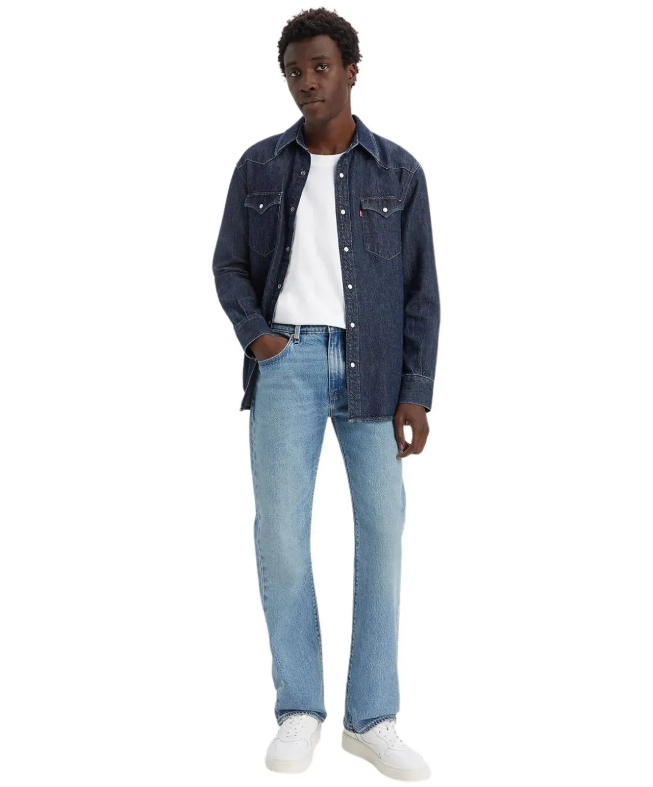 Levis 527 Jeans Bootcut in heller Waschung