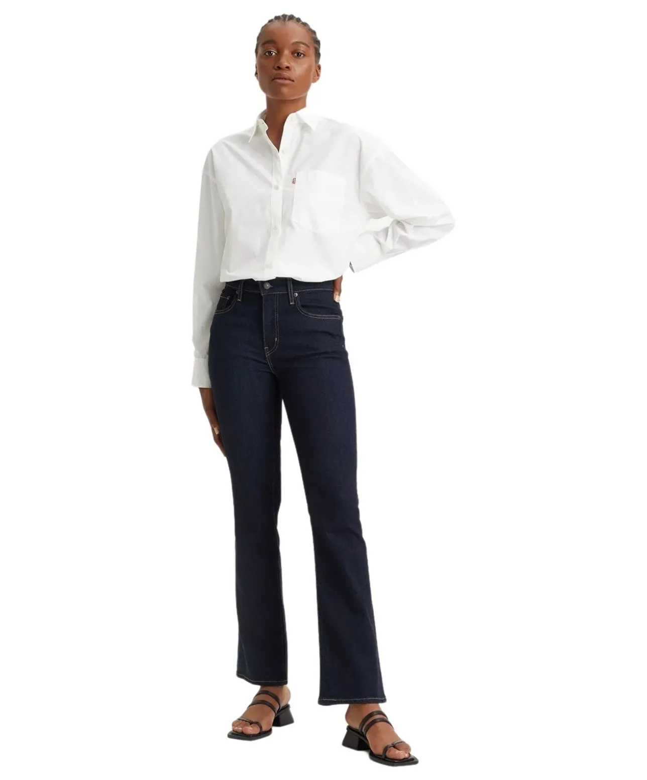 Levi's 725 Jeans Bootcut mit hohem Bund in Rinsewash