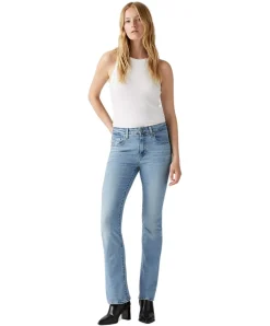 Levi's 725 Jeans Bootcut mit High Rise in Hellblau