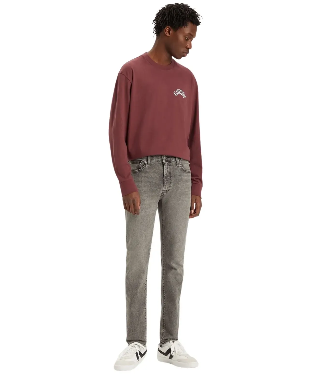 Levis 512 Jeans in Grau mit Slim Taper Fit