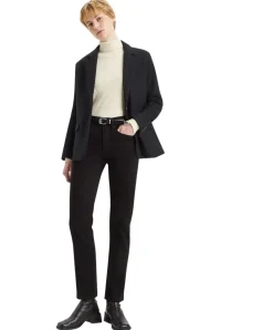 Levis 724 Jeans mit hohem Bund in Schwarz
