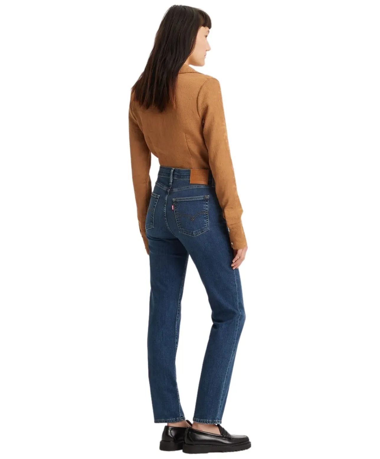 Levis 724 Jeans mit hohem Bund in Dunkelblau