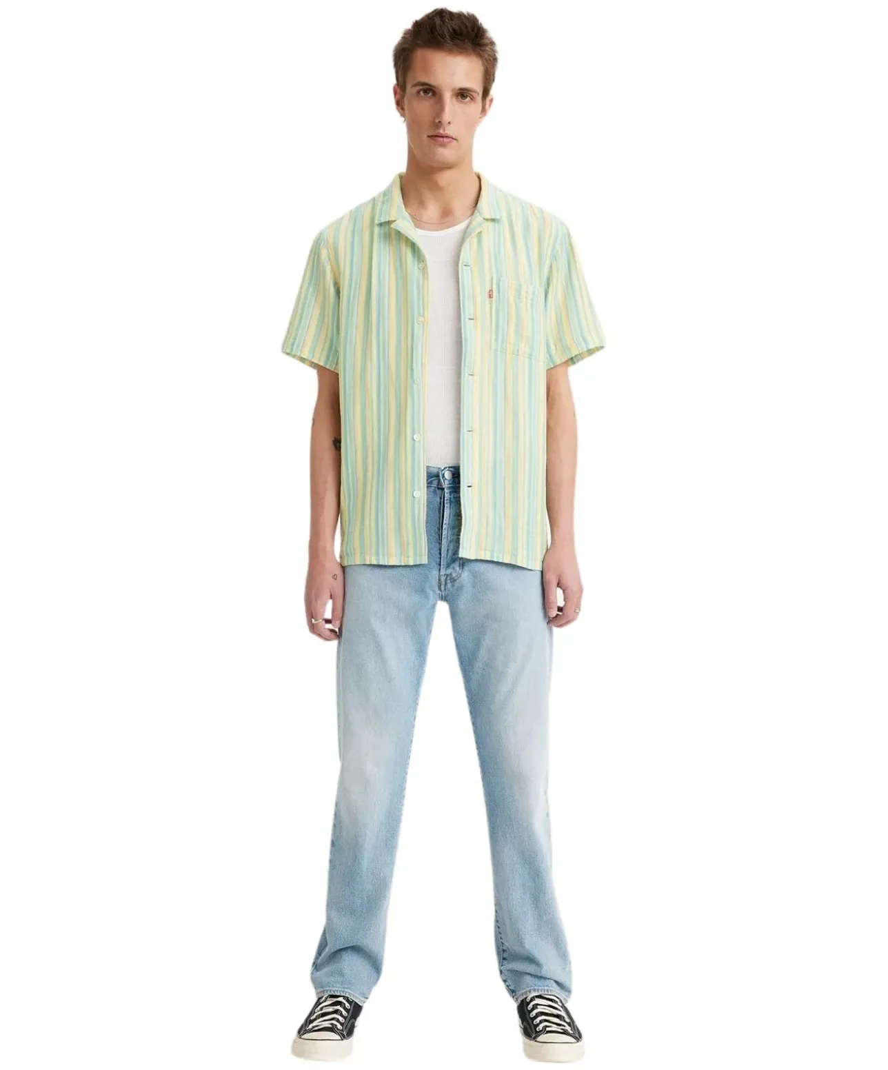 Levi's 501 Jeans Original Fit in hellblauer It Out Washung