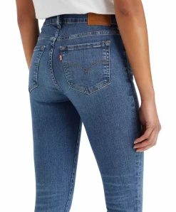 Levi's 711 Jeans Skinny in mittelblauer Waschung