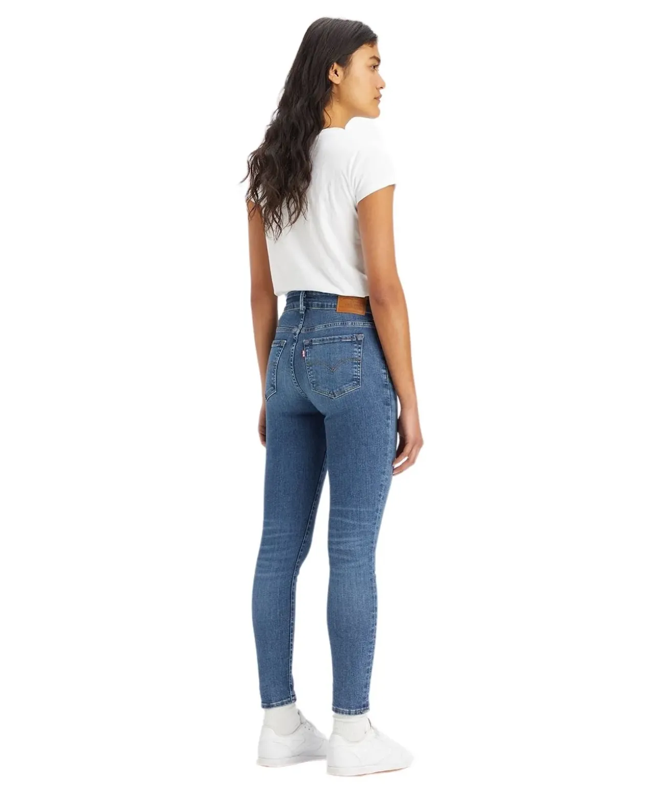 Levi's 711 Jeans Skinny in mittelblauer Waschung