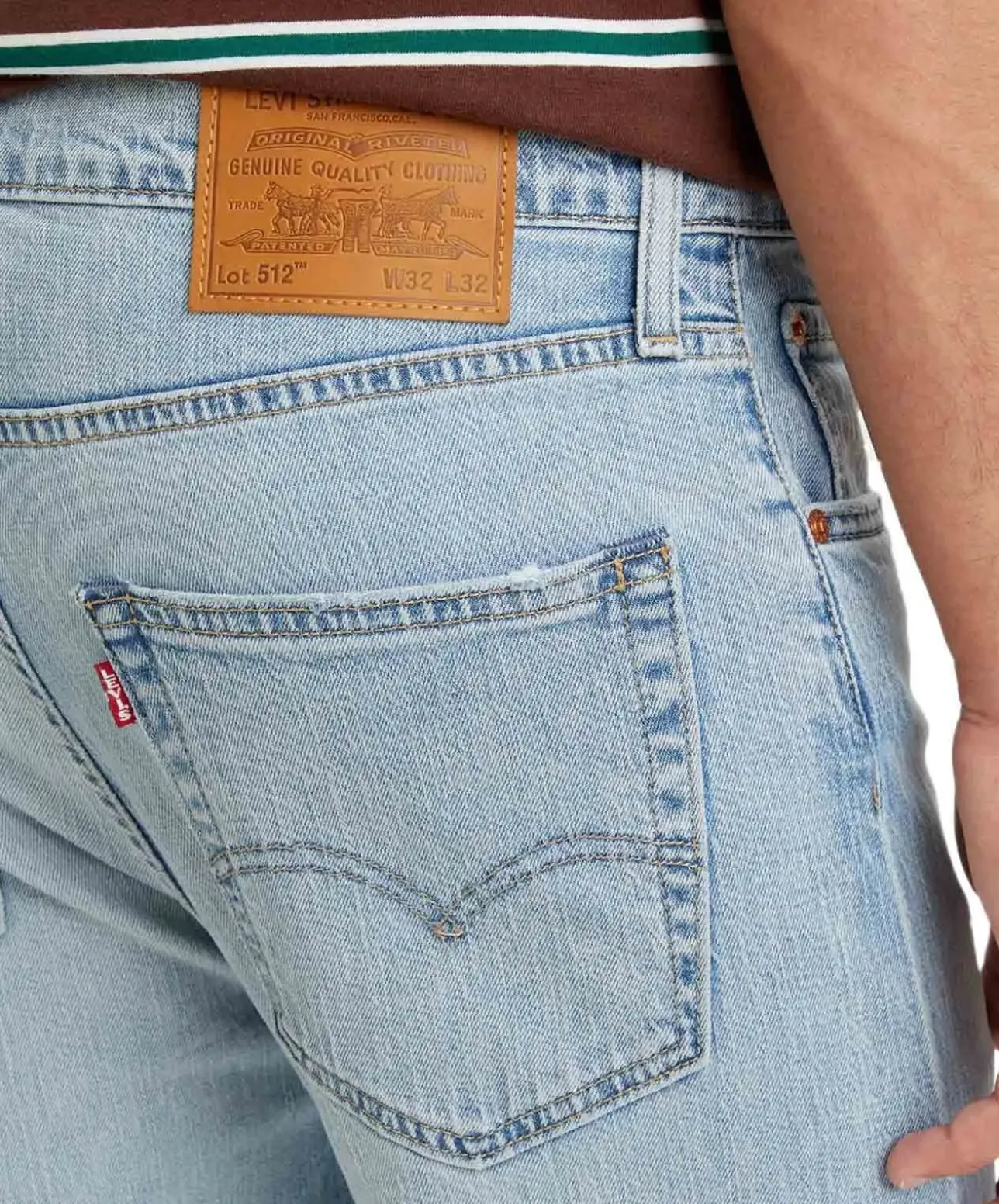 Levis 512 Jeans Slim Taper Fit in hellblauer Optik