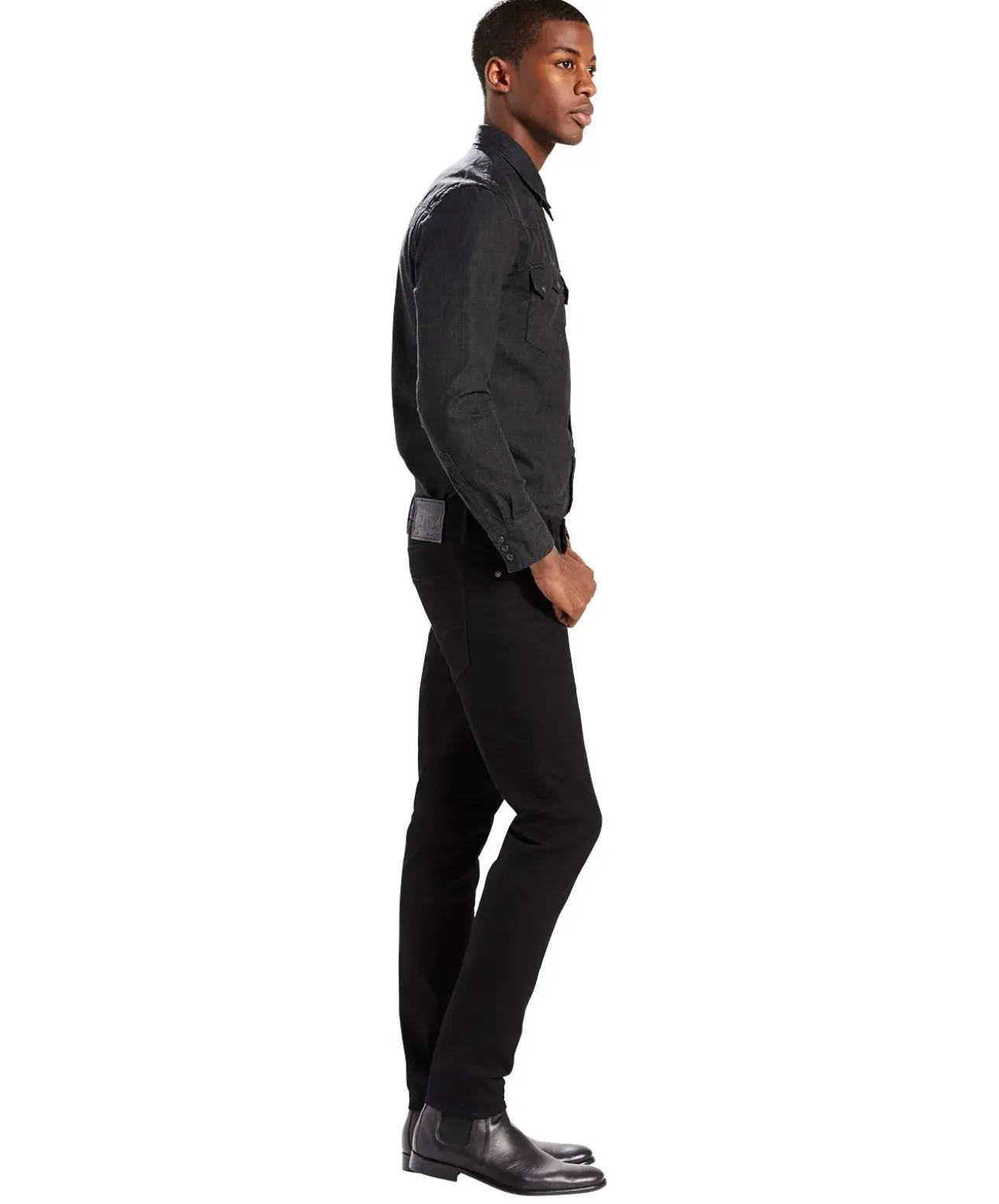 Levi's 512 Jeans Slim Tapered in schwarzem Nightshine