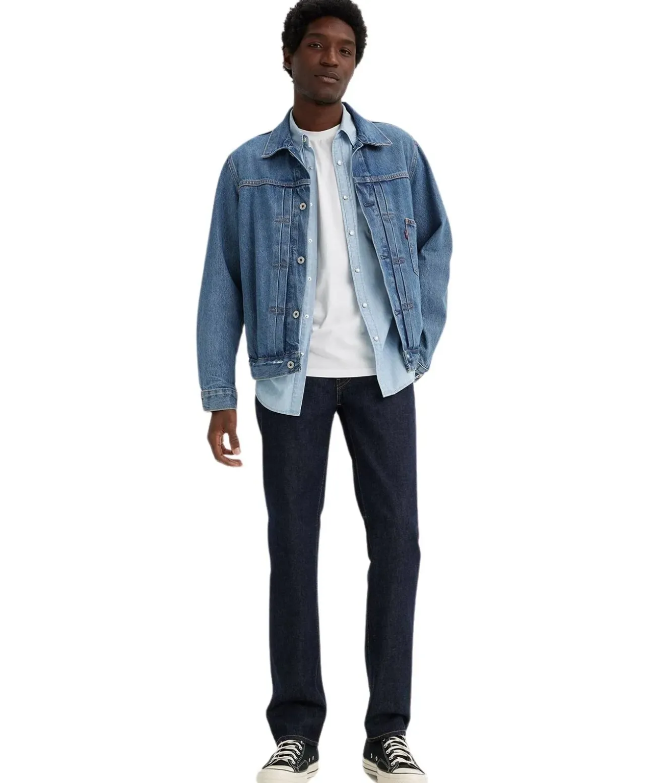 Levi's 514 Jeans Straight Fit in dunkler Rock Cod Waschung
